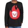 Youth Heavy Cotton 100% Cotton Long Sleeve T Shirt Thumbnail